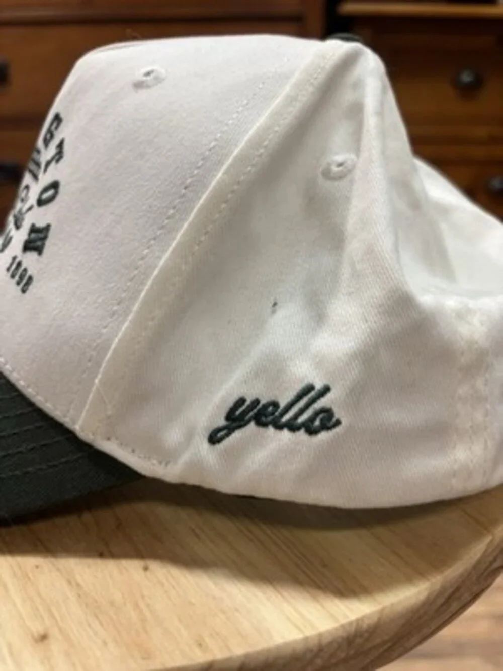 Yello Tennis Club Baseball Cap Adjustable White/Green One Size Unisex Adults